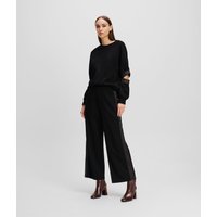 Karl Lagerfeld, Culottes Mit Glitzerndem Logoband, Frau, Schwarz, Größe: XS Karl Lagerfeld, Culottes Mit Glitzerndem Logoband, Frau, Schwarz, Größe: XS von Karl Lagerfeld