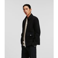 Karl Lagerfeld, Esential karl Bouclé-jacke, Mann, Schwarz Iris, Größe: XS Karl Lagerfeld, Esential karl Bouclé-jacke, Mann, Schwarz Iris, Größe: XS von Karl Lagerfeld