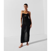 Karl Lagerfeld, Gehäkeltes Strandkleid, Frau, Schwarz, Größe: M von Karl Lagerfeld