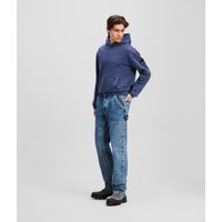 Karl Lagerfeld, Gerade Geschnittene Carpenter-jeans, Mann, Visuell gewaschenes Mittelblau, Größe: W33 L30 von Karl Lagerfeld