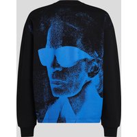 Karl Lagerfeld, Grafik-sweatshirt Mit Karl-print, Mann, Schwarz, Größe: XS von Karl Lagerfeld