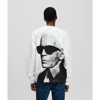 Karl Lagerfeld, Grafik-sweatshirt Mit Karl-print, Mann, Weiss, Größe: XS von Karl Lagerfeld