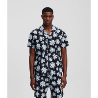 Karl Lagerfeld, Hemd Mit Allover-blumenprint, Mann, Schwarz Marineblau, Größe: XS Karl Lagerfeld, Hemd Mit Allover-blumenprint, Mann, Schwarz Marineblau, Größe: XS von Karl Lagerfeld