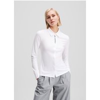 Karl Lagerfeld, Hemd Mit Logo, Frau, Weiss, Größe: XS Karl Lagerfeld, Hemd Mit Logo, Frau, Weiss, Größe: XS von Karl Lagerfeld
