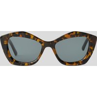 Karl Lagerfeld, Heritage sonnenbrille In Schmetterlingsform, Frau, Braun, Größe: L00 von Karl Lagerfeld