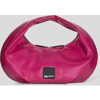 Karl Lagerfeld, Hobo-tasche Mit Klj box-logo, Frau, Festival Fuchsia, Größe: X00 von Karl Lagerfeld