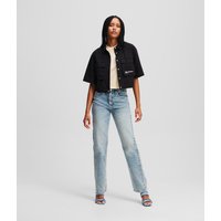 Karl Lagerfeld, Hoch Geschnittene Jeans Mit Geradem Bein Und Knopfverschluss, Frau, Visual Hellblau, Größe: W27 L32 Karl Lagerfeld, Hoch Geschnittene Jeans Mit Geradem Bein Und Knopfverschluss, Frau, Visual Hellblau, Größe: W27 L32 von Karl Lagerfeld