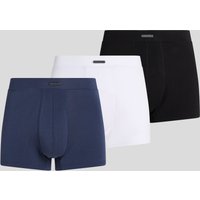 Karl Lagerfeld, Hotel karl Boxershorts Mit Metall-lasche – 3er-set, Mann, Schwarz-Weiß-Stimmung Indigo, Größe: M von Karl Lagerfeld