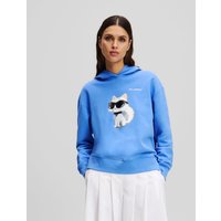 Karl Lagerfeld, Ikon Choupette Aquarell-hoodie, Frau, Ultramarinblau, Größe: XS Karl Lagerfeld, Ikon Choupette Aquarell-hoodie, Frau, Ultramarinblau, Größe: XS von Karl Lagerfeld