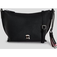 Karl Lagerfeld, Ikon Genarbte Schultertasche, Frau, Schwarz, Größe: One size von Karl Lagerfeld