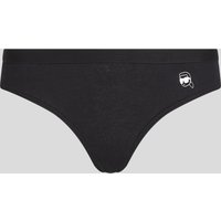 Karl Lagerfeld, Ikon Gerippter Brazilian-slip, Frau, Schwarz, Größe: XS Karl Lagerfeld, Ikon Gerippter Brazilian-slip, Frau, Schwarz, Größe: XS von Karl Lagerfeld