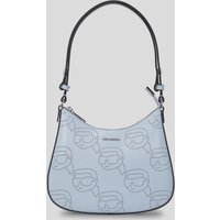 Karl Lagerfeld, Ikon Schultertasche Mit Lochmuster, Frau, Kentucky Blau, Größe: One size von Karl Lagerfeld