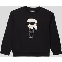 Karl Lagerfeld, Ikon Sweatshirt Für Jungen, unisex, Schwarz, Größe: 10Y Karl Lagerfeld, Ikon Sweatshirt Für Jungen, unisex, Schwarz, Größe: 10Y von Karl Lagerfeld
