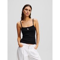 Karl Lagerfeld, Ikon Tanktop, Frau, Schwarz, Größe: XS von Karl Lagerfeld