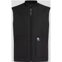 Karl Lagerfeld, Ikon Wattierte Weste, Mann, Schwarz, Größe: XS von Karl Lagerfeld
