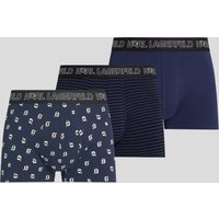 Karl Lagerfeld, Ikon boxershorts – 3er-set, Mann, Ikon All-Over-Streifendruck Schwarz-Iris, Größe: XS Karl Lagerfeld, Ikon boxershorts – 3er-set, Mann, Ikon All-Over-Streifendruck Schwarz-Iris, Größe: XS von Karl Lagerfeld