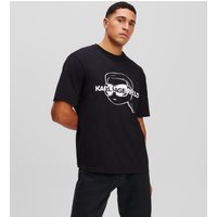 Karl Lagerfeld, Ikon grafik-t-shirt, Mann, Schwarz, Größe: XS Karl Lagerfeld, Ikon grafik-t-shirt, Mann, Schwarz, Größe: XS von Karl Lagerfeld