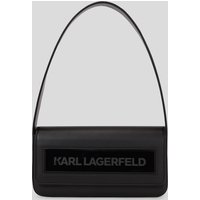 Karl Lagerfeld, Ikon k Mittelgrosse Schultertasche Mit Umschlagklappe, Frau, Schwarz, Größe: X00 von Karl Lagerfeld