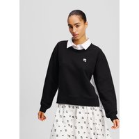 Karl Lagerfeld, Ikon sweatshirt Aus Mischgewebe, Frau, Schwarz, Größe: XS von Karl Lagerfeld