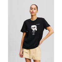 Karl Lagerfeld, Ikon t-shirt, Frau, Schwarz, Größe: XS Karl Lagerfeld, Ikon t-shirt, Frau, Schwarz, Größe: XS von Karl Lagerfeld