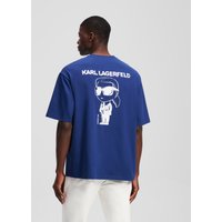 Karl Lagerfeld, Ikon t-shirt, Mann, Dämmerungsblau, Größe: XS von Karl Lagerfeld