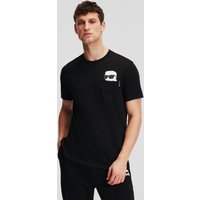 Karl Lagerfeld, Ikon t-shirt Mit Tasche, Mann, Schwarz, Größe: XS Karl Lagerfeld, Ikon t-shirt Mit Tasche, Mann, Schwarz, Größe: XS von Karl Lagerfeld