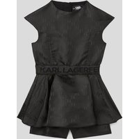 Karl Lagerfeld, Jacquard-kleid Für Mädchen, unisex, Schwarz, Größe: L4Y von Karl Lagerfeld