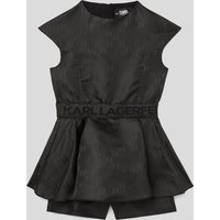 Karl Lagerfeld, Jacquard-kleid Für Mädchen, unisex, Schwarz, Größe: L5Y von Karl Lagerfeld