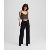 Karl Lagerfeld, Jeans In Lässiger Passform Mit Mittelhohem Bund, Frau, Gewaschenes Schwarz, Größe: W25 L30 Karl Lagerfeld, Jeans In Lässiger Passform Mit Mittelhohem Bund, Frau, Gewaschenes Schwarz, Größe: W25 L30 von Karl Lagerfeld