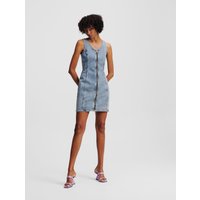 Karl Lagerfeld, Jeanskleid Mit V-ausschnitt, Frau, Vintage Hellblau, Größe: XL Karl Lagerfeld, Jeanskleid Mit V-ausschnitt, Frau, Vintage Hellblau, Größe: XL von Karl Lagerfeld