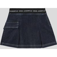Karl Lagerfeld, Jeansrock Für Mädchen, unisex, Schwarz/Blau, Größe: L2Y von Karl Lagerfeld