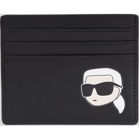 Karl Lagerfeld, K/ikonik Kartenetui Aus Leder, Frau, Schwarz, Größe: X00 von Karl Lagerfeld