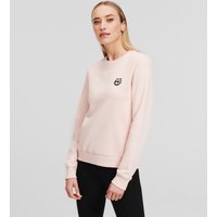 Karl Lagerfeld, K/ikonik Sweatshirt Mit Aufnäher, Frau, Rose Smoke, Größe: XS von Karl Lagerfeld