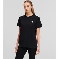 Karl Lagerfeld, K/ikonik T-shirt Mit Aufnäher, Frau, Schwarz, Größe: XXS von Karl Lagerfeld