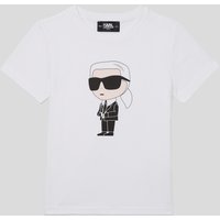 Karl Lagerfeld, K/ikonik karl t-shirt Für Mädchen, unisex, Weiß, Größe: L8Y von Karl Lagerfeld