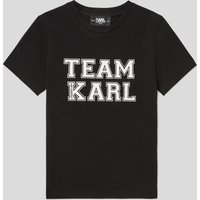 Karl Lagerfeld, K/ikonik team karl-t-shirt Für Jungen, unisex, Schwarz, Größe: L12Y von Karl Lagerfeld