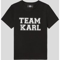 Karl Lagerfeld, K/ikonik team karl-t-shirt Für Jungen, unisex, Schwarz, Größe: L14Y von Karl Lagerfeld