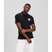 Karl Lagerfeld, K/initial Poloshirt, Mann, Schwarz, Größe: XS Karl Lagerfeld, K/initial Poloshirt, Mann, Schwarz, Größe: XS von Karl Lagerfeld