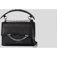 Karl Lagerfeld, K/karl seven Schultertasche Aus Genarbtem Leder, Frau, Schwarz, Größe: X00 von Karl Lagerfeld