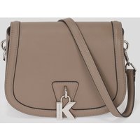 Karl Lagerfeld, K/lock Mittelgrosse Umhängetasche, Frau, Aschgrau, Größe: One size von Karl Lagerfeld