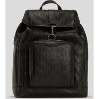 Karl Lagerfeld, K/loom Rucksack Aus Leder, Mann, Schwarz, Größe: One size von Karl Lagerfeld