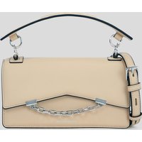 Karl Lagerfeld, K/seven Umhängetasche Aus Genarbtem Leder, Frau, Trench Beige, Größe: One size von Karl Lagerfeld