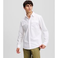 Karl Lagerfeld, K/signature Hemd, Mann, Weiss, Größe: XS von Karl Lagerfeld