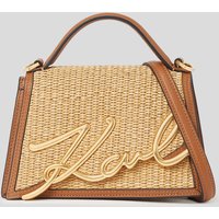 Karl Lagerfeld, K/signature Kleine Umhängetasche Aus Bast, Frau, Naturbraun, Größe: One size von Karl Lagerfeld