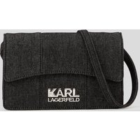 Karl Lagerfeld, K/stone Schultertasche Aus Denim, Frau, Denim, Größe: X00 von Karl Lagerfeld