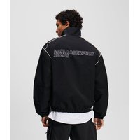 Karl Lagerfeld, Jacke Mit -logo-paspelierung, Mann, Schwarz, Größe: XS Karl Lagerfeld, Jacke Mit -logo-paspelierung, Mann, Schwarz, Größe: XS von Karl Lagerfeld