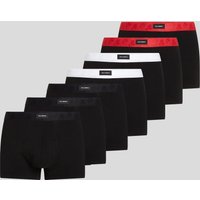 Karl Lagerfeld, Kameo boxershorts Mit Logo – 7er-pack, Mann, Rot/Schwarz/Weiß, Größe: XM von Karl Lagerfeld