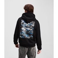 Karl Lagerfeld, Kapuzenpullover Mit Grafik, Mann, Schwarz, Größe: XS Karl Lagerfeld, Kapuzenpullover Mit Grafik, Mann, Schwarz, Größe: XS von Karl Lagerfeld