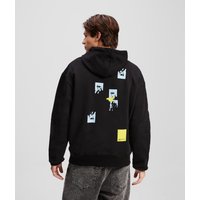 Karl Lagerfeld, Kapuzenpullover Mit Karl-print, Mann, Schwarz, Größe: XS Karl Lagerfeld, Kapuzenpullover Mit Karl-print, Mann, Schwarz, Größe: XS von Karl Lagerfeld
