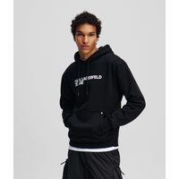 Karl Lagerfeld, Kapuzenpullover Mit Logo, Mann, Schwarz, Größe: XS von Karl Lagerfeld